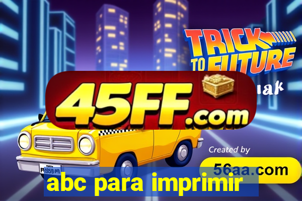 abc para imprimir